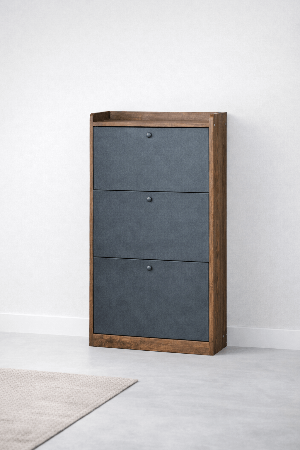 Zapatero Vertical Abatible Velux 18 Pares Gris/Marrón 114×60×24 cm-4