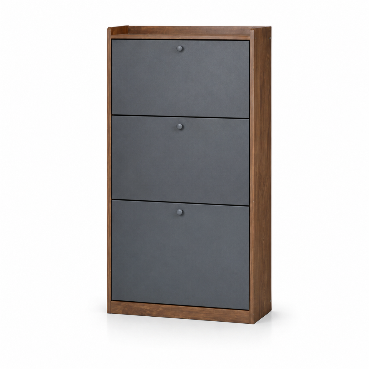 Zapatero Vertical Abatible Velux 18 Pares Gris/Marrón 114×60×24 cm-3