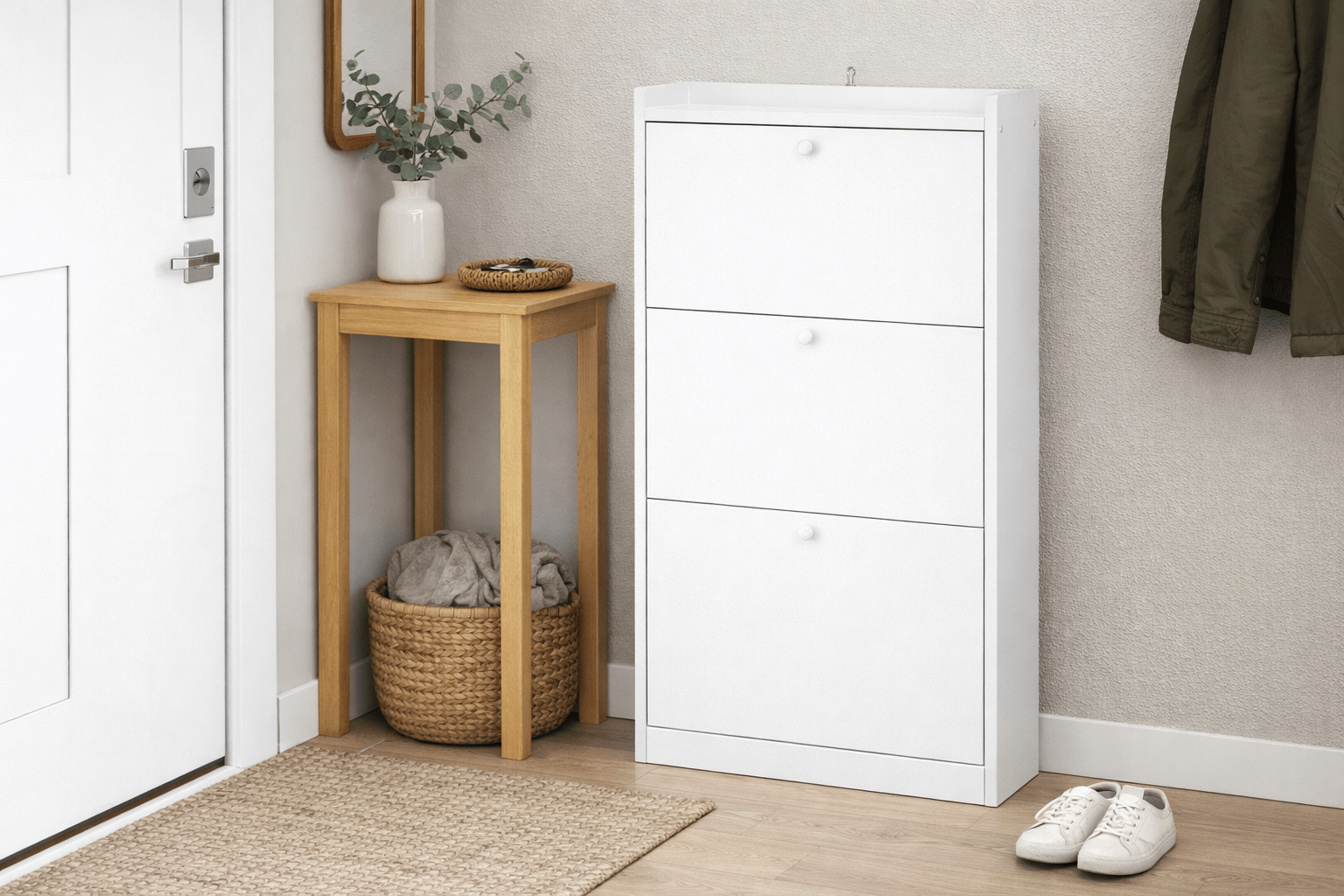 Zapatero Blanco 18 Pares para Tallas Hasta 43 H-3