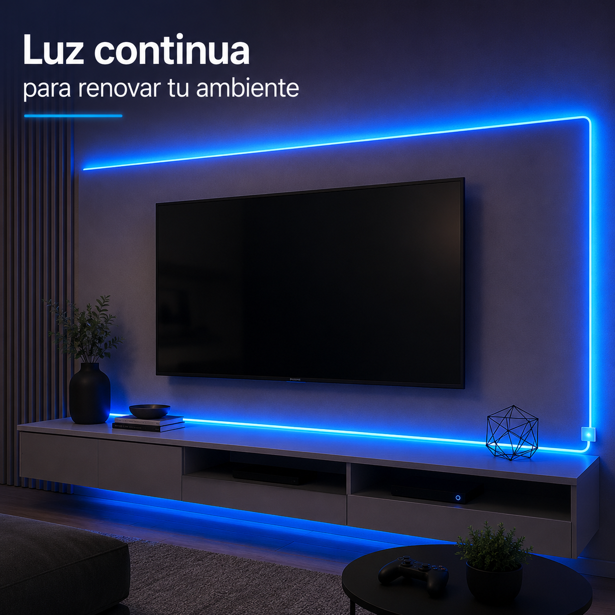 Cinta LED Neón Azul 12V SMD 2835 100 m Corte Cada 3 cm-6