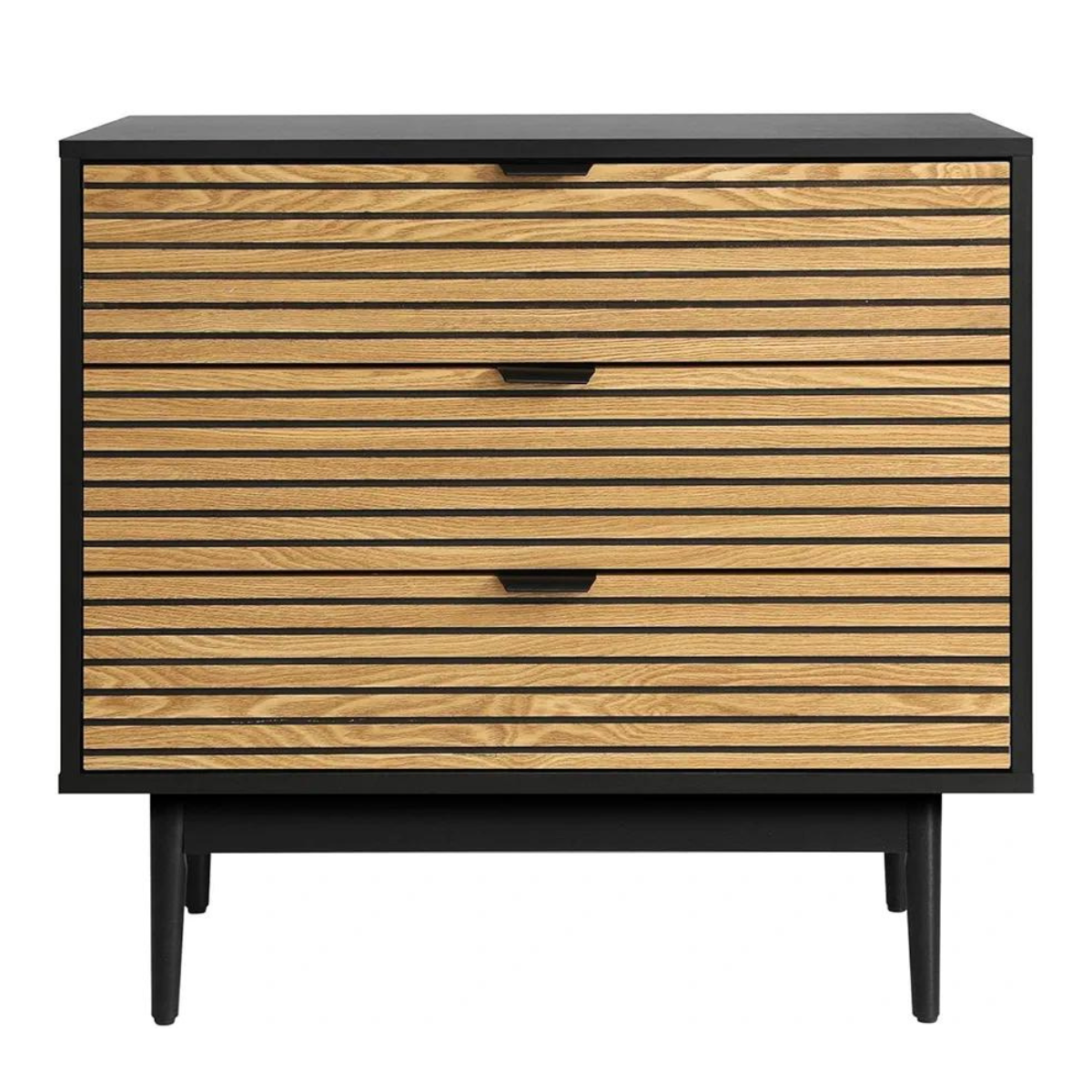 cajonera comoda organizador Amber 3 cajones negro-3