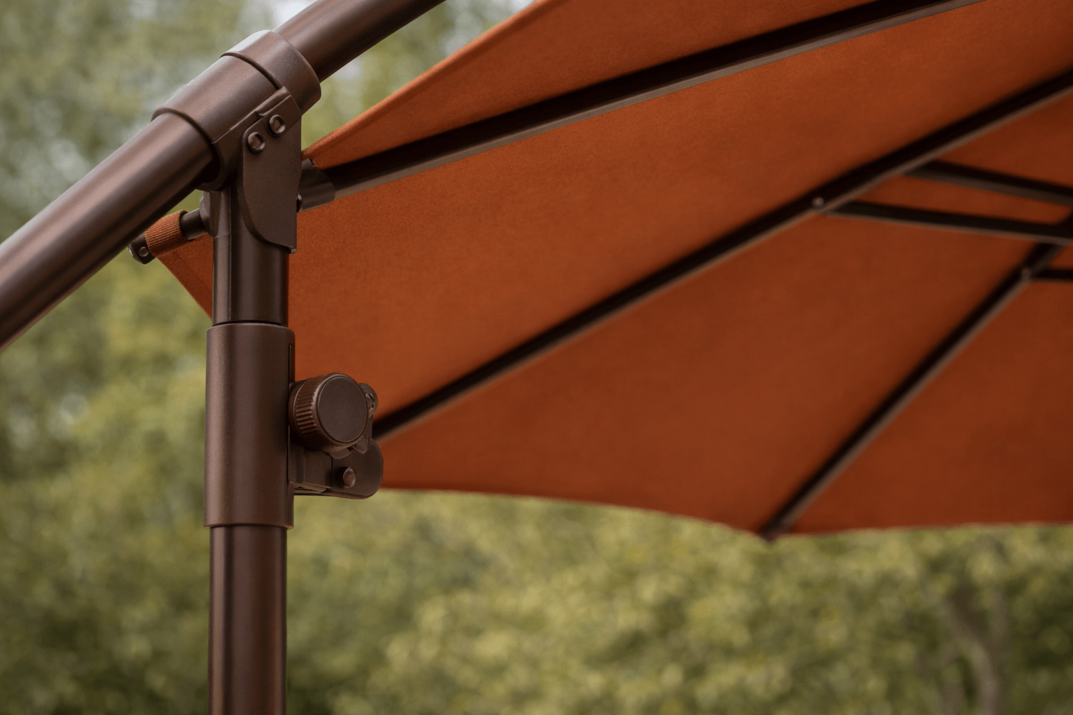 Toldo Exterior Quitasol Lateral Café 3 Metros con Base 60L-4