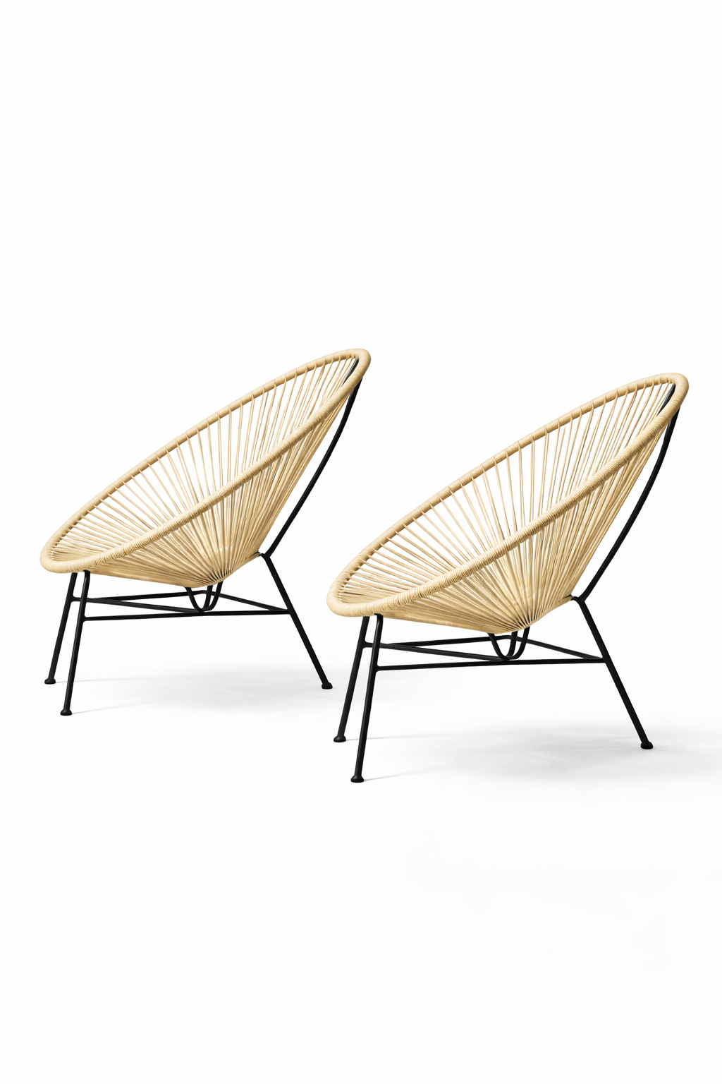 Pack 2 Sillas Terra Nova Beige Jardín Base Metal 79,5 cm Base Metálica-2