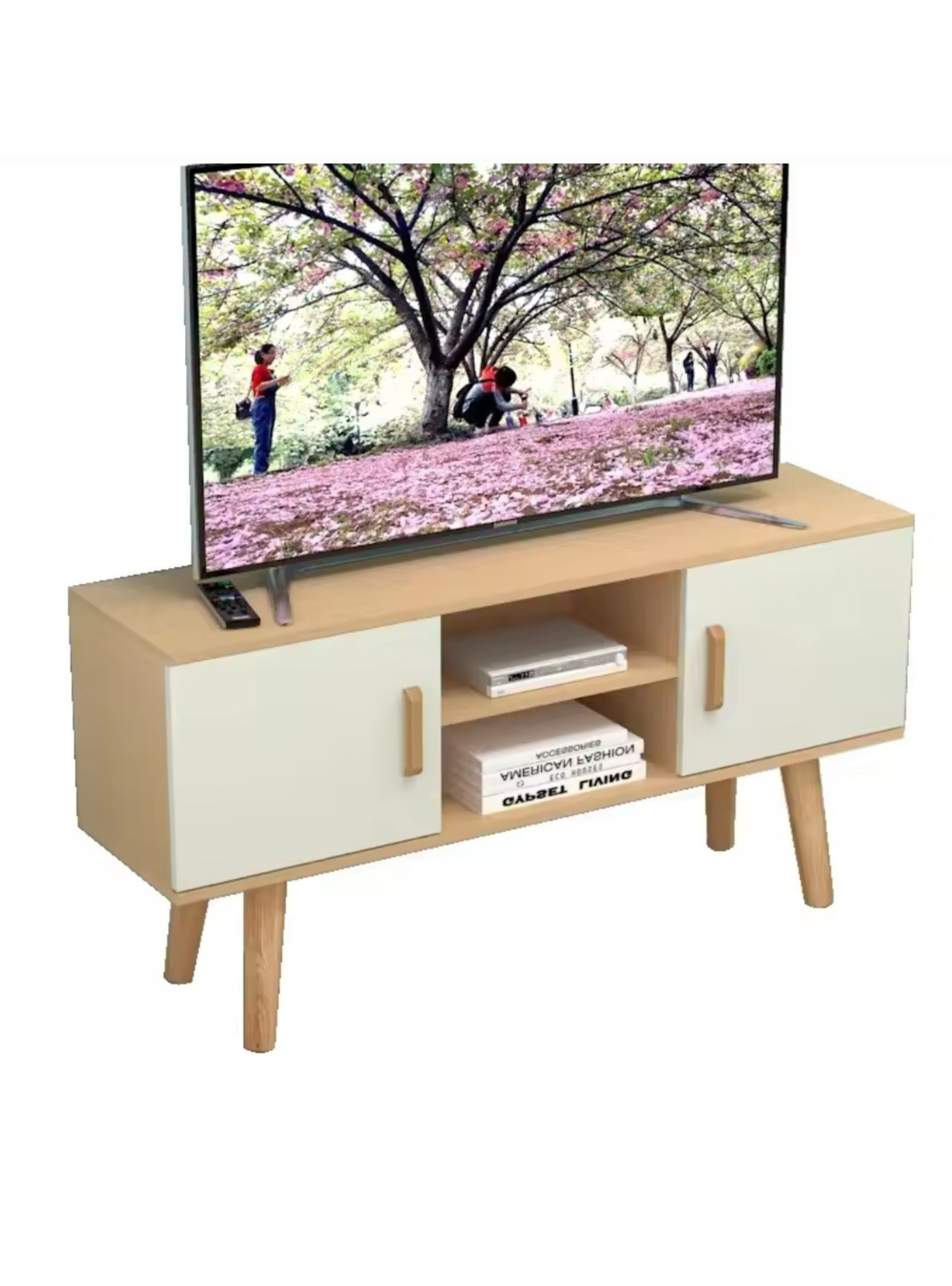 Rack tv Italo moderno estilo nordico 2 puertas 50"-3