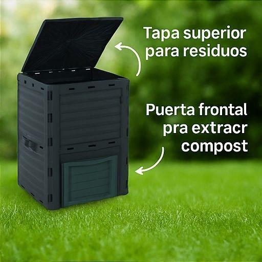 Compostera 300l basura organica jardin exterior-4