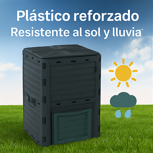 Compostera 300l basura organica jardin exterior-5