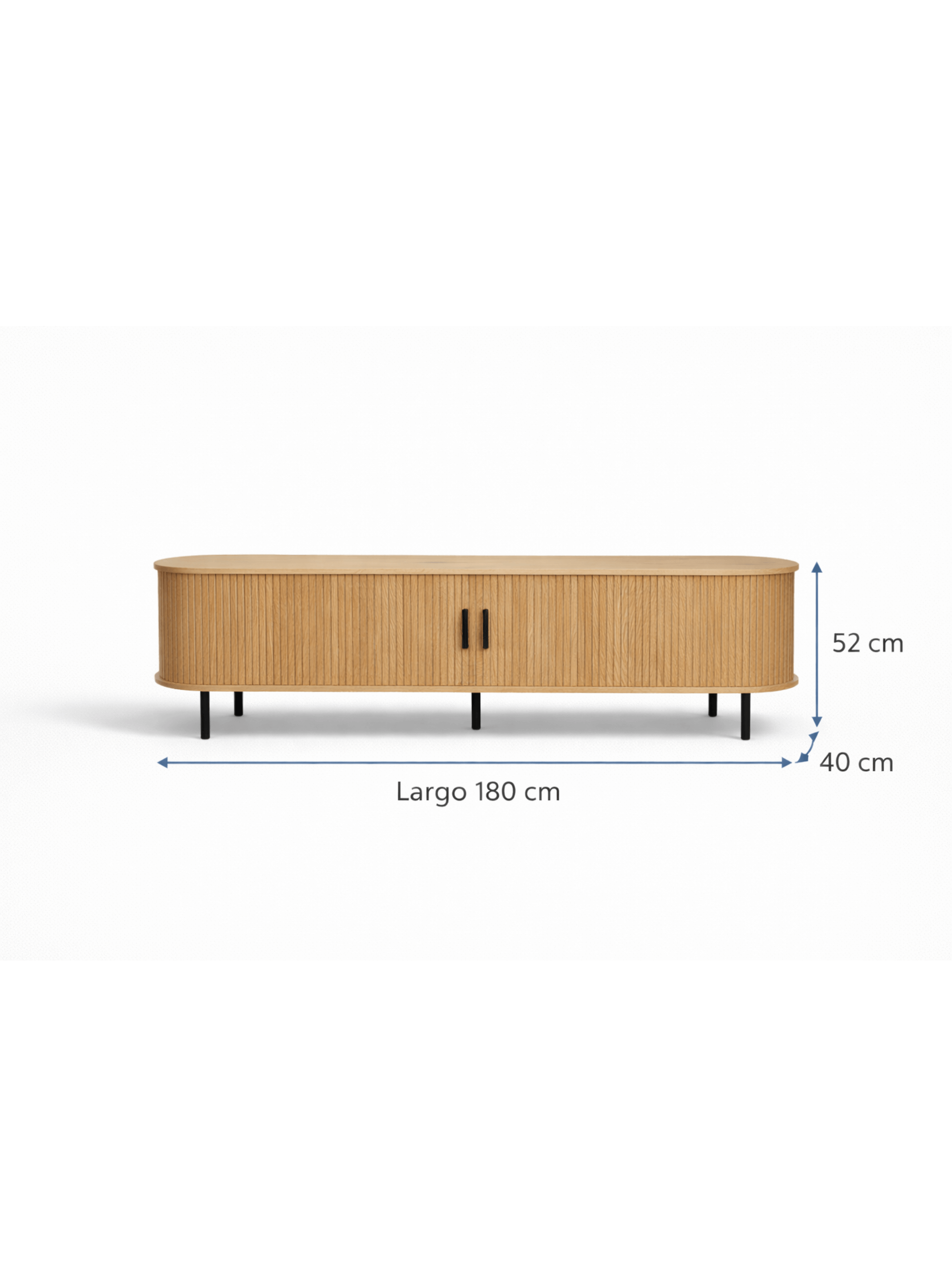 Rack TV Oslo 180 cm Madera | Ideal para TV Grande-1