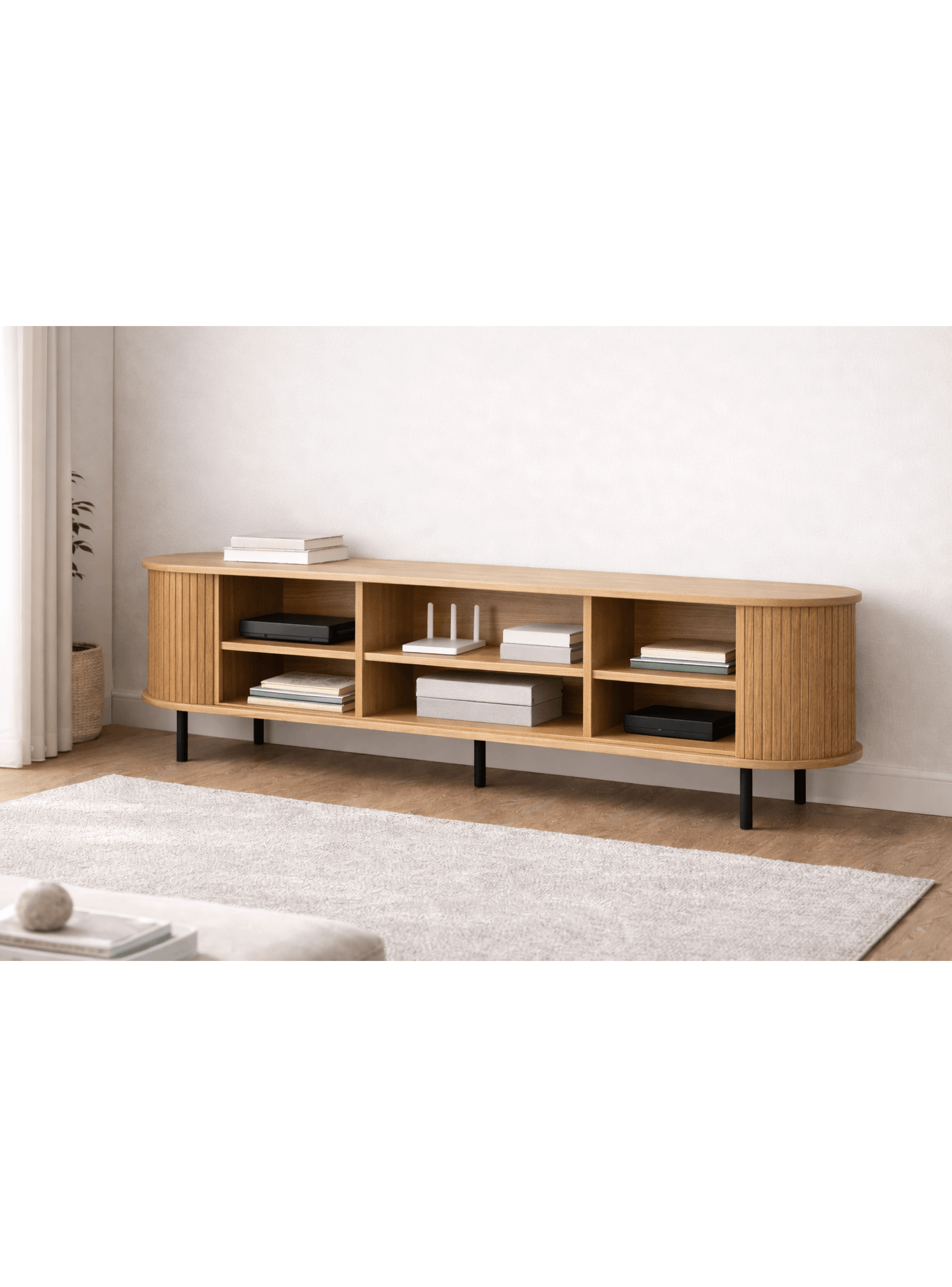 Rack TV Oslo 180 cm Madera | Ideal para TV Grande-3
