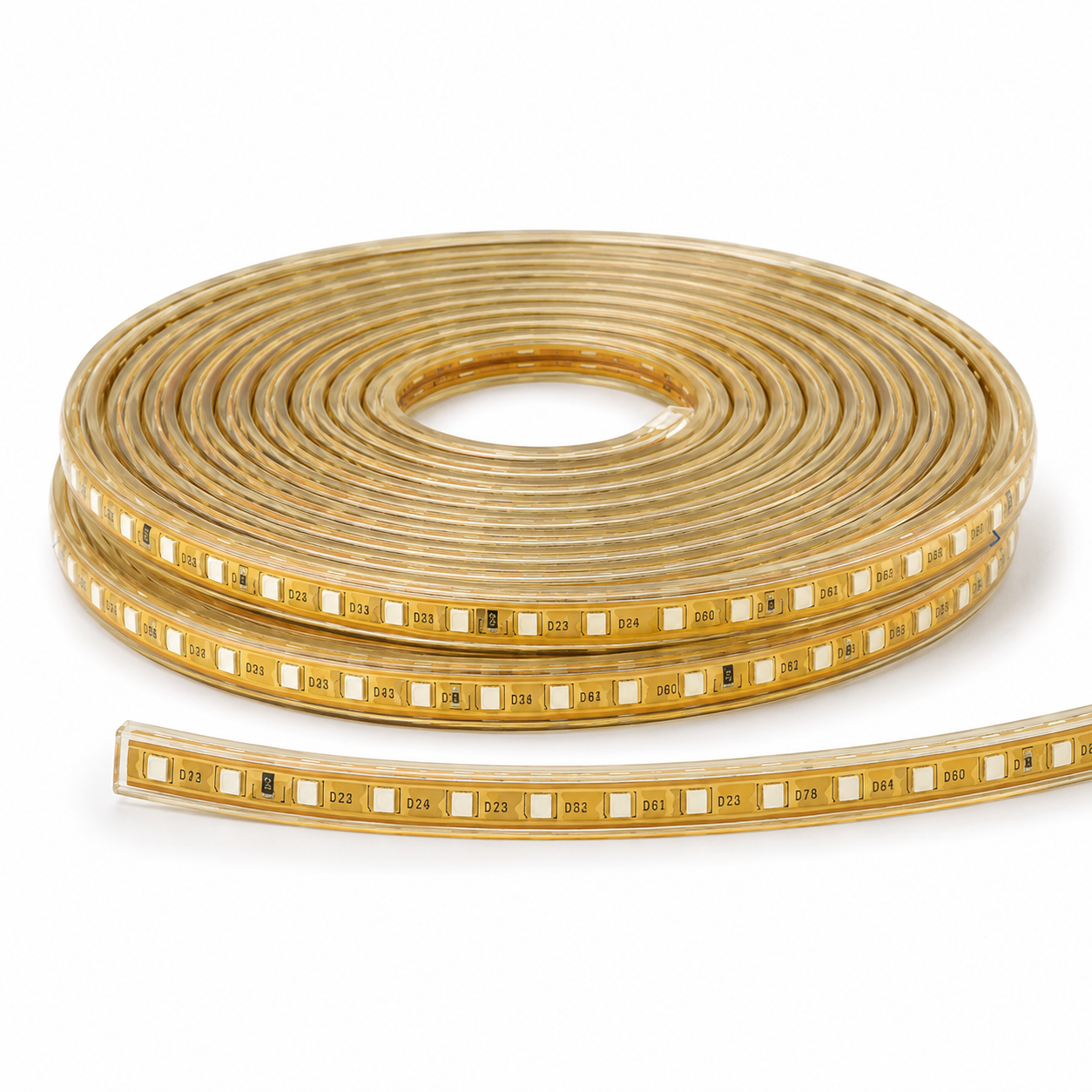 Cinta LED Dorada 100 LED/m Corte Cada 10 cm Adhesiva-2