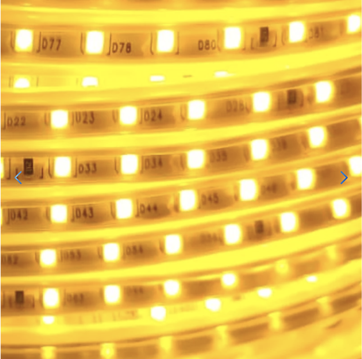 Cinta LED Dorada 100 LED/m Corte Cada 10 cm Adhesiva-3