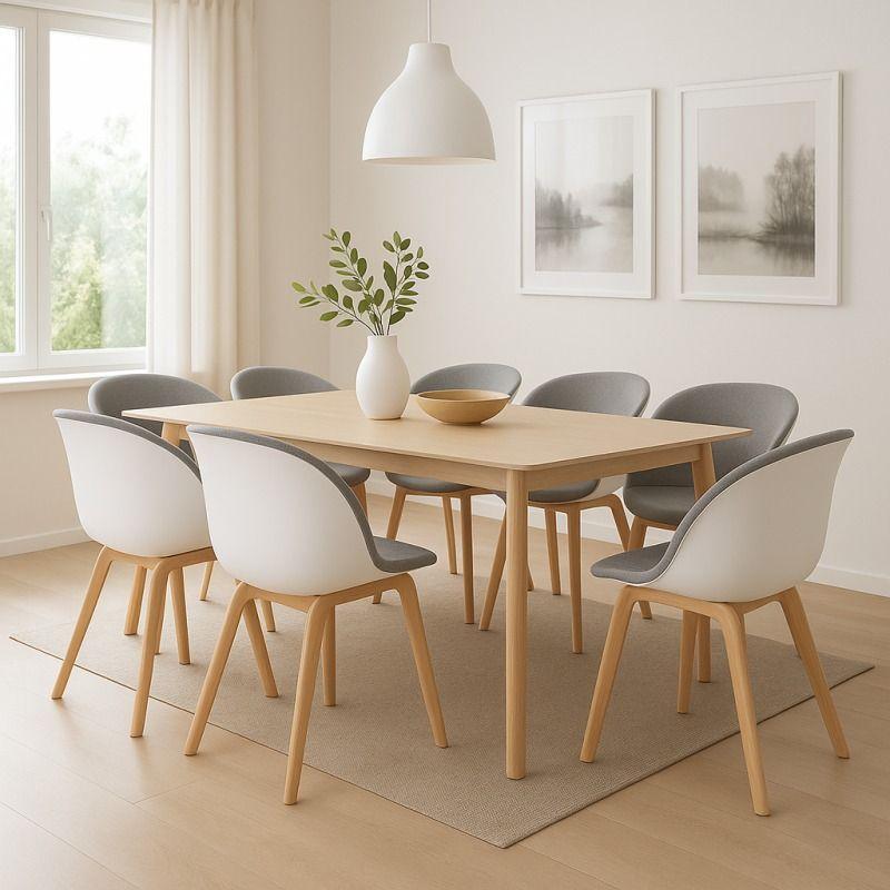 Pack 2 Sillas De Comedor Acolchada Ergonómico Respaldo Curvo -3