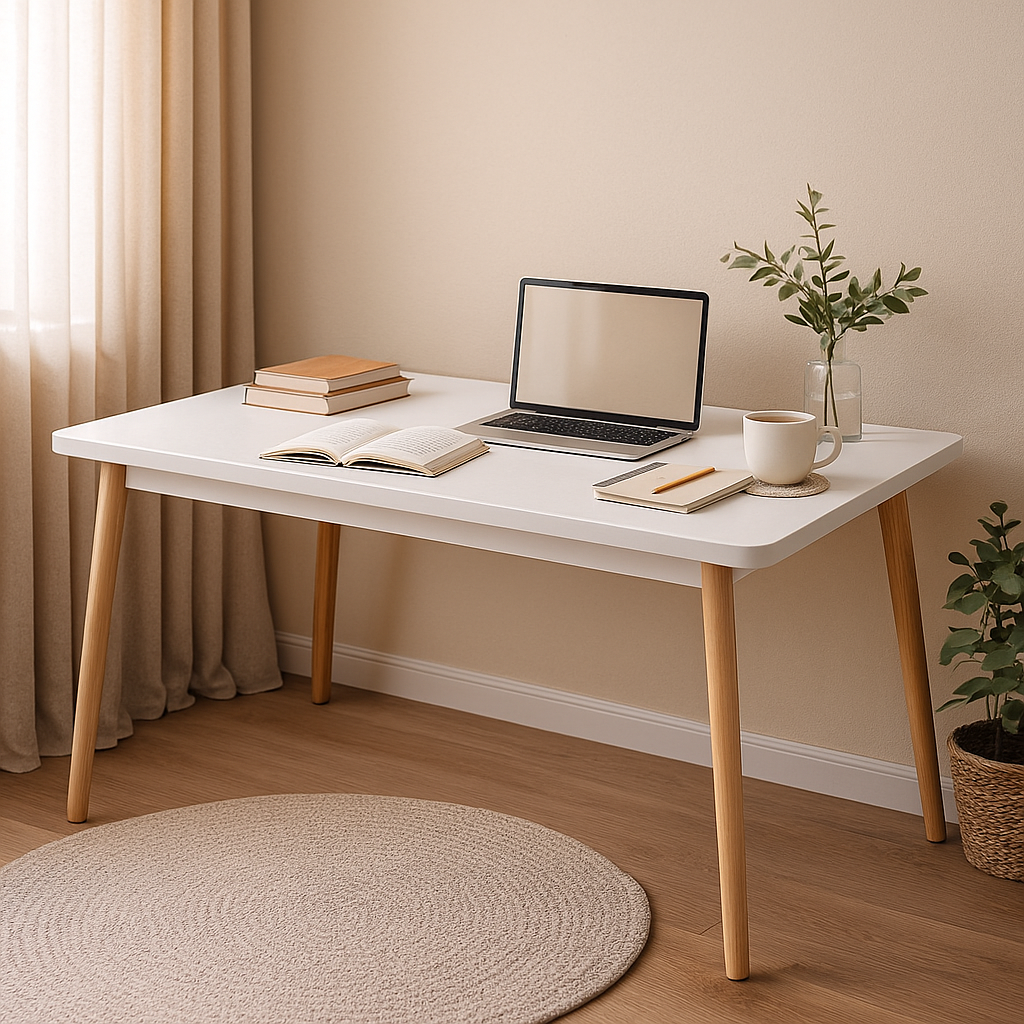 Escritorio Nórdico Moderno – Compacto, Estable y Perfecto para Estudio-6