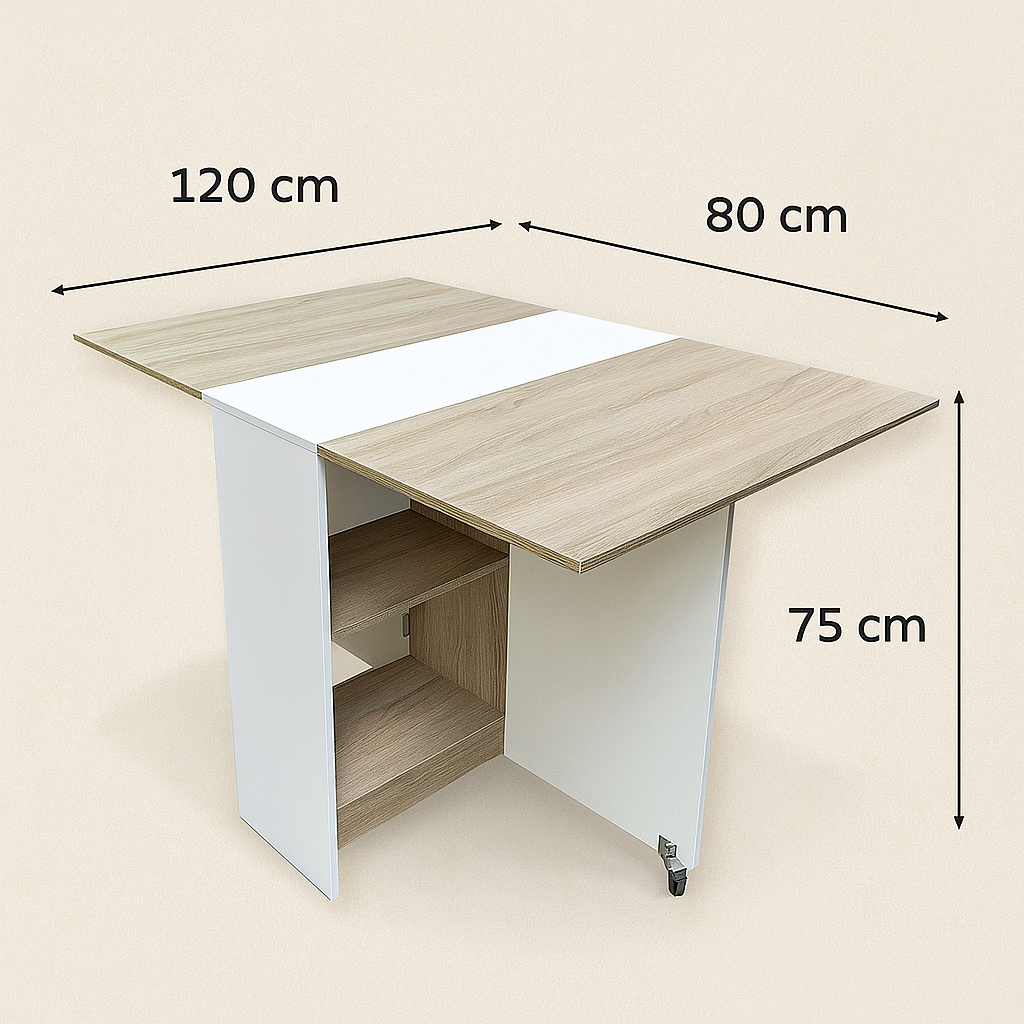Mueble Organizador Minimalista Plegable Comedor u Oficina-2