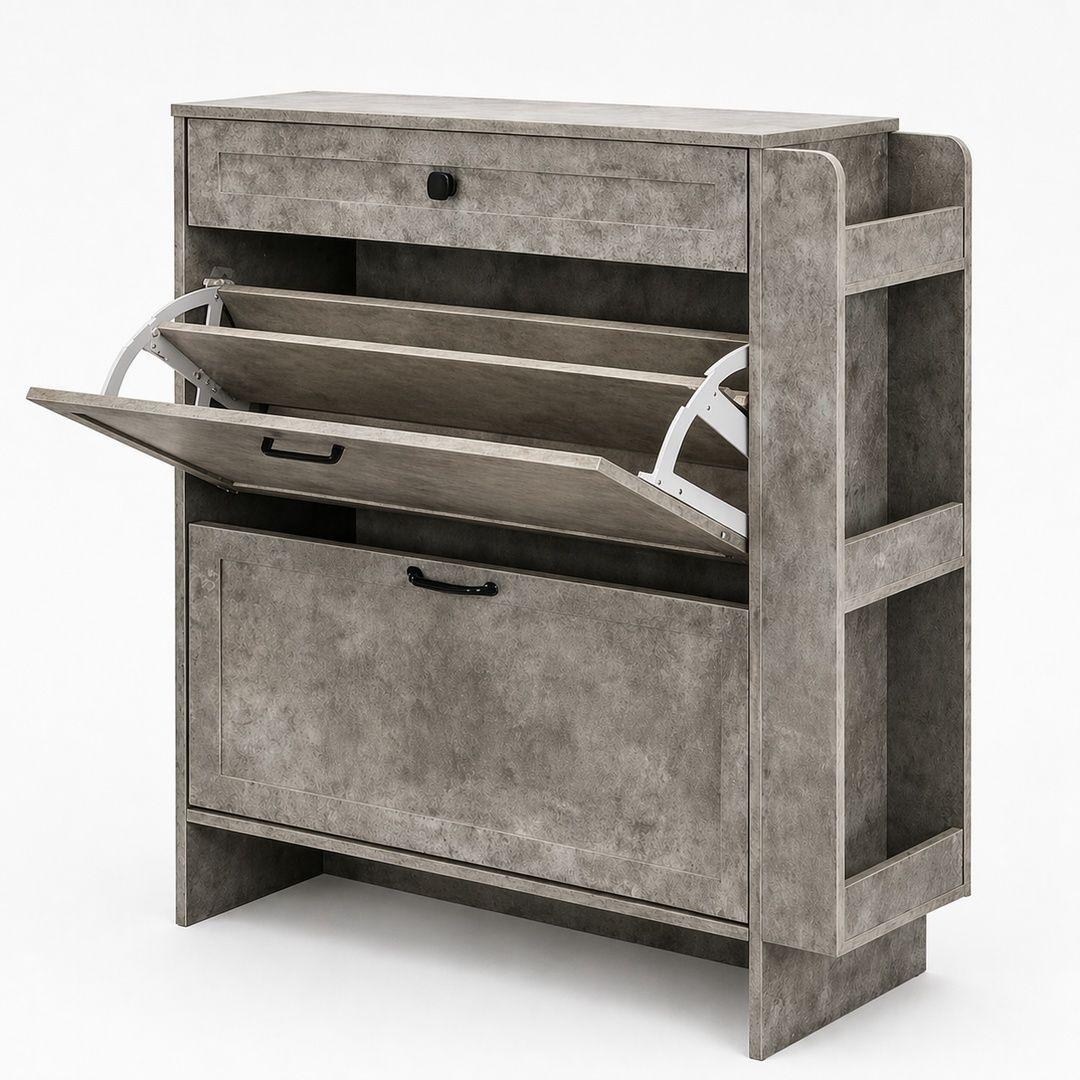 Mueble Zapatero Alto Con Gran Capacidad Y Ahorrar Espacio-2