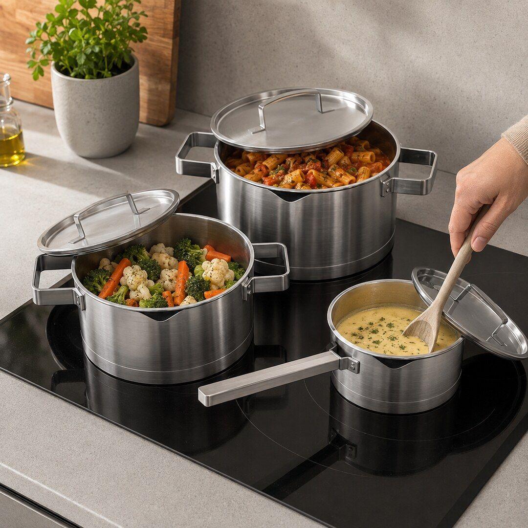 Batería de Cocina Wens 6 Piezas Serie 500 Set de Ollas-1
