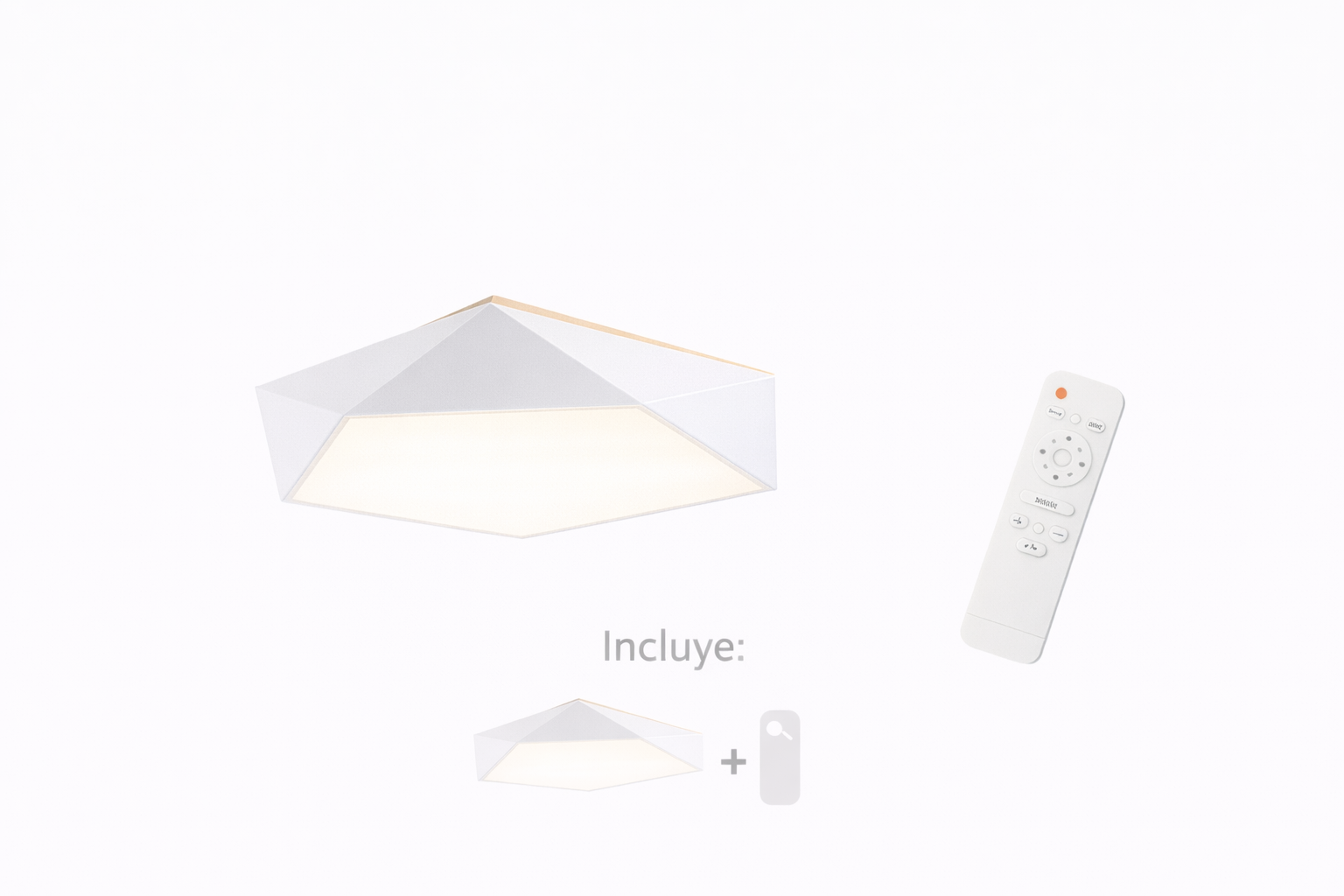 Plafón LED Pentagonal Konnergie Ukdah 40cm 3000K 4000K 6000K-2