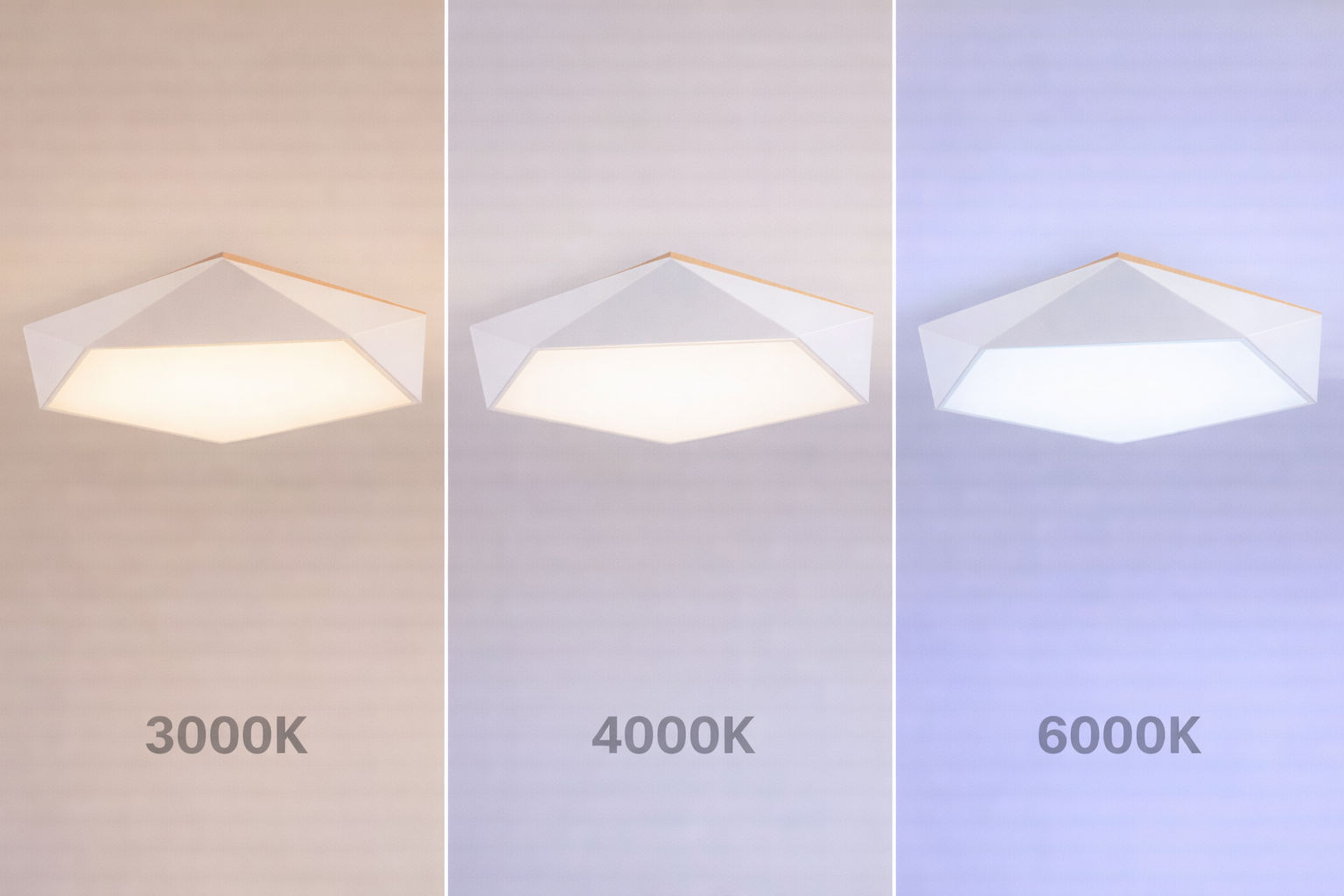 Plafón LED Pentagonal Konnergie Ukdah 40cm 3000K 4000K 6000K-4