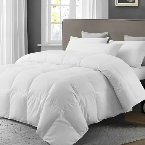 Plumon 1/5 plaza Invierno Premium 90% pluma de pecho ganso-1