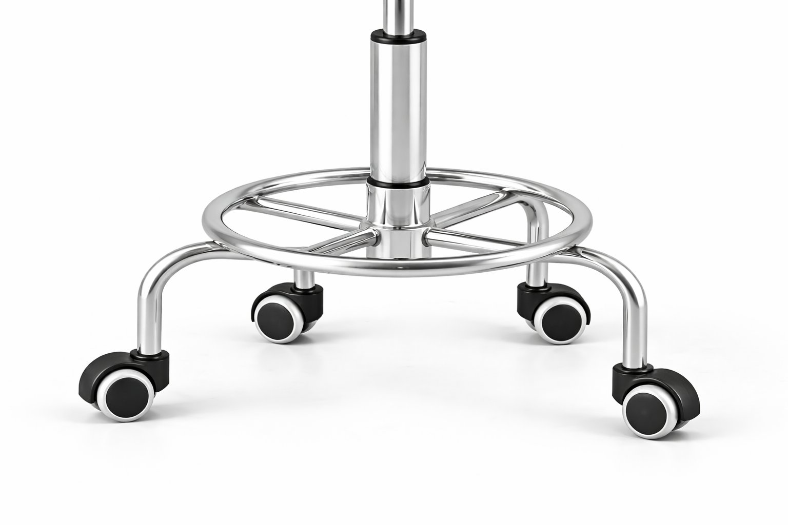 Taburete Ergonómico para Cajero 45–57 cm con Base Metálica-6