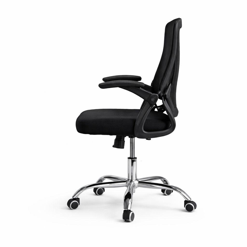 Silla Oficina Ergonomica Negra Mesh Altura Regulable-2