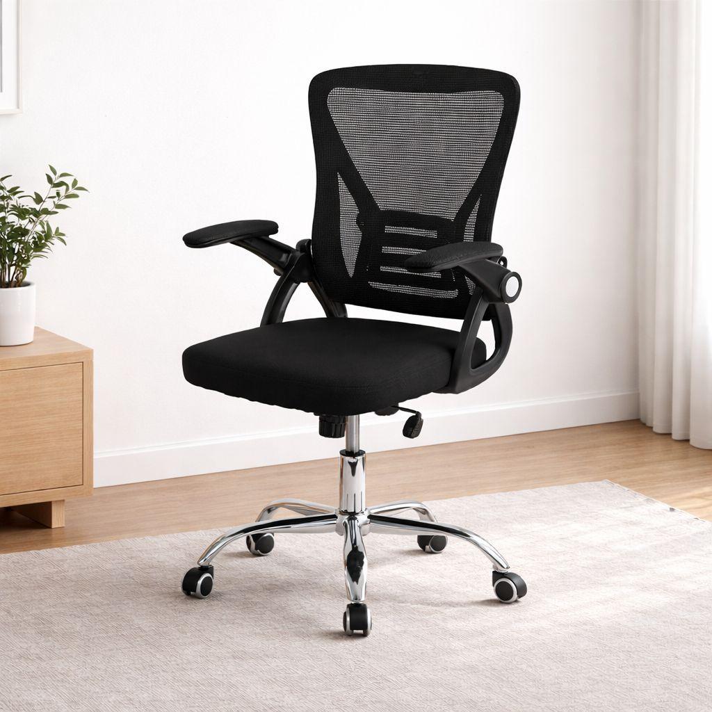 Silla Oficina Ergonomica Negra Mesh Altura Regulable-6
