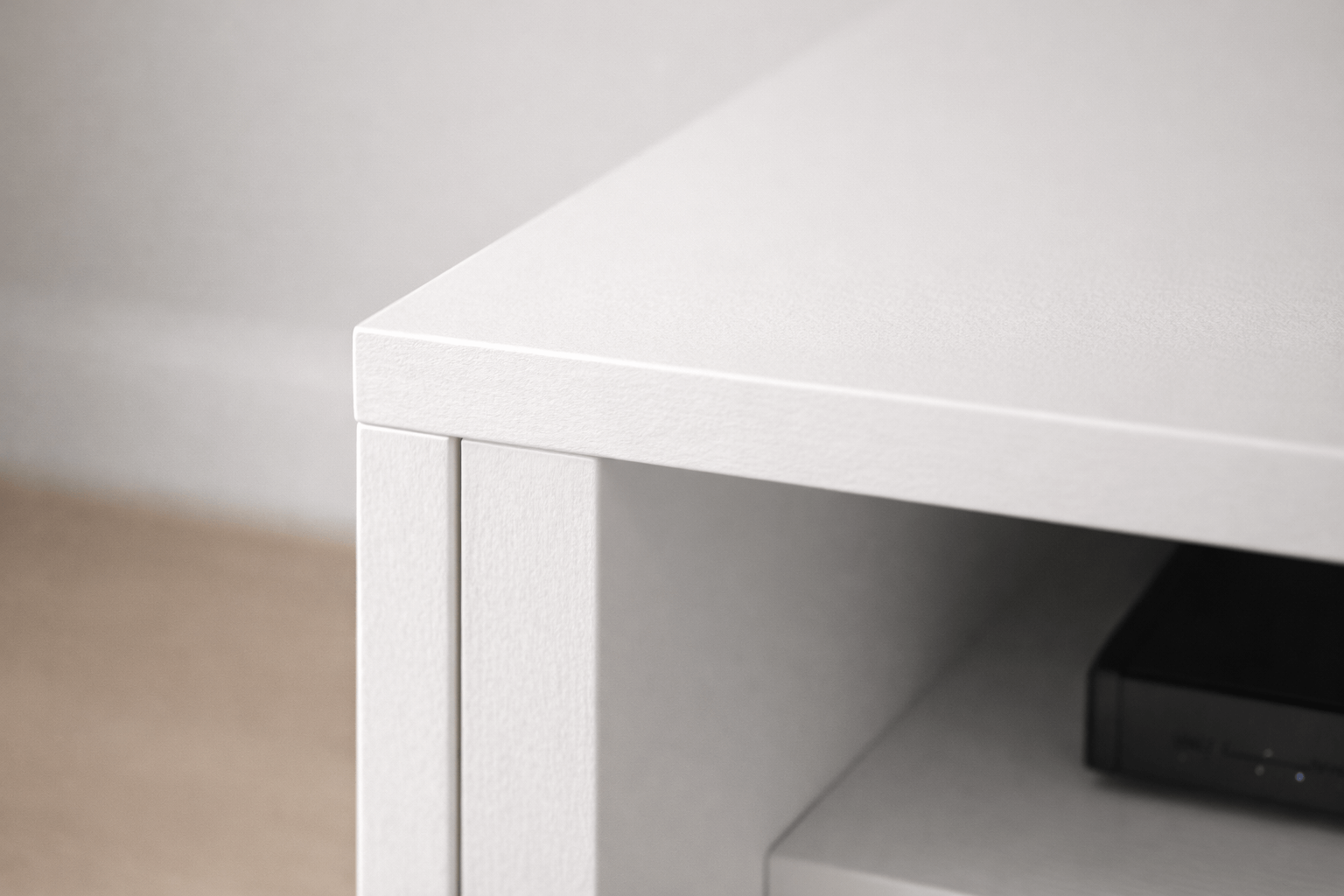 Rack TV Blanco hasta 55”  con Puertas y Estantes Funcionales-6