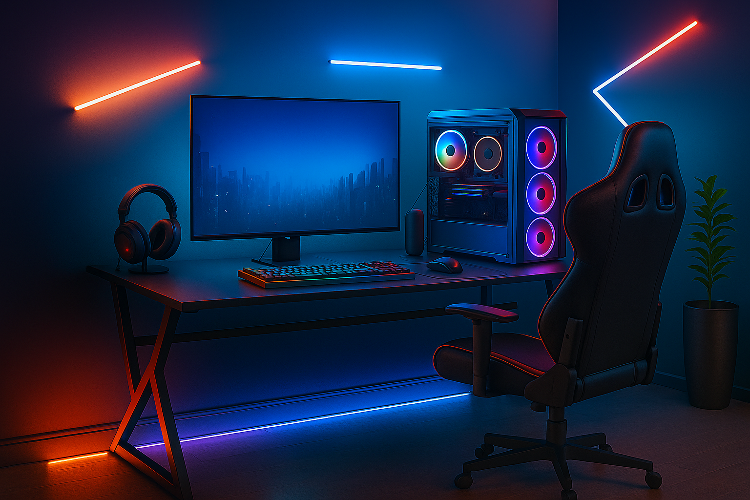 Escritorio Gamer Black Fx Para Pc Amplio Diseño Resistente -2