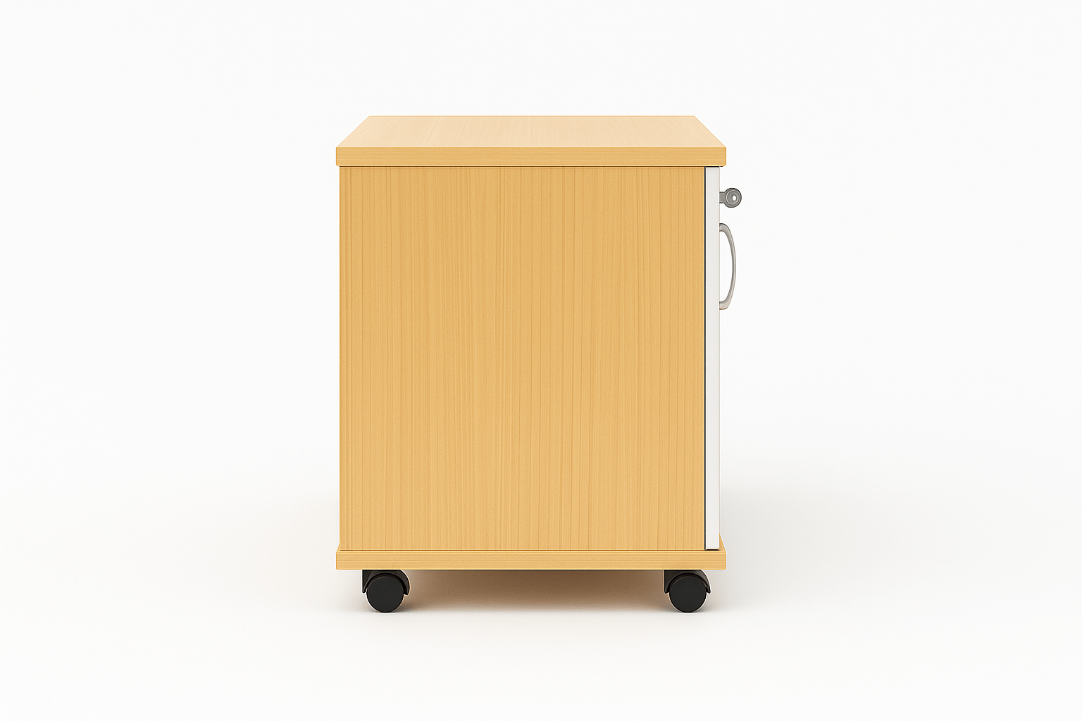 Mueble Auxiliar MDF con Cajones y Compartimiento Abierto-3