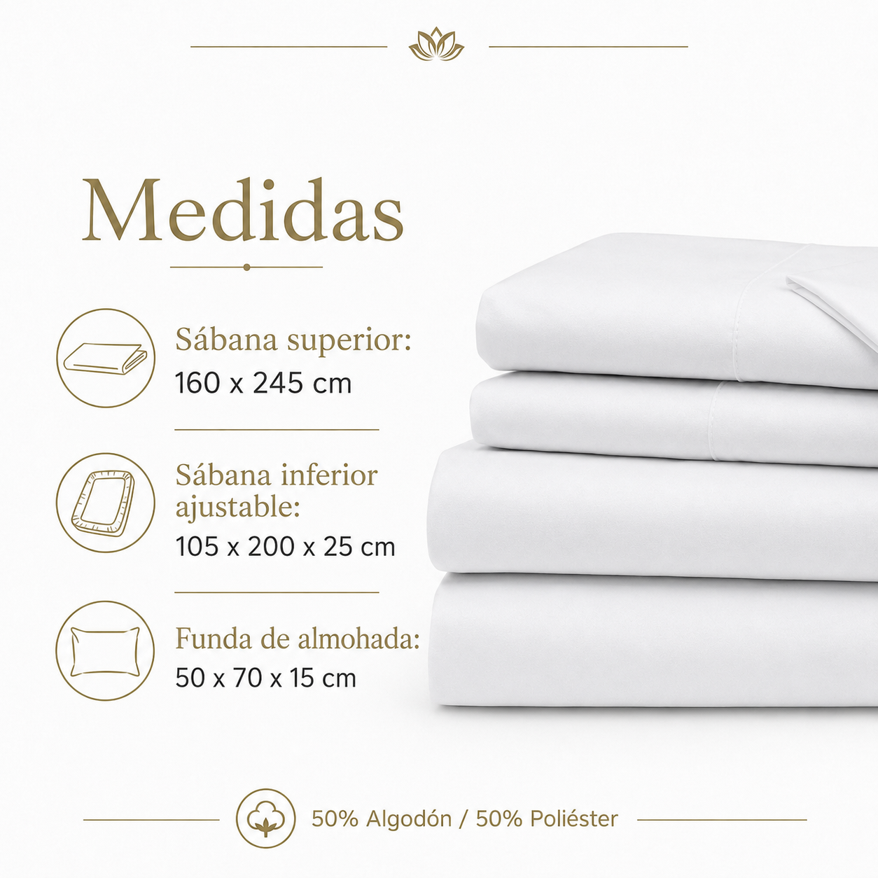 Juego de Sábanas Martiné 1.5 Plazas 144 Hilos -5