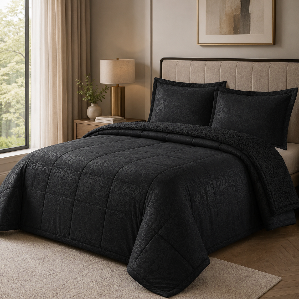CUBRECAMA SHERPA MARTINÉ SONYA 2.5 PLAZAS – 260 X 250 CM-0