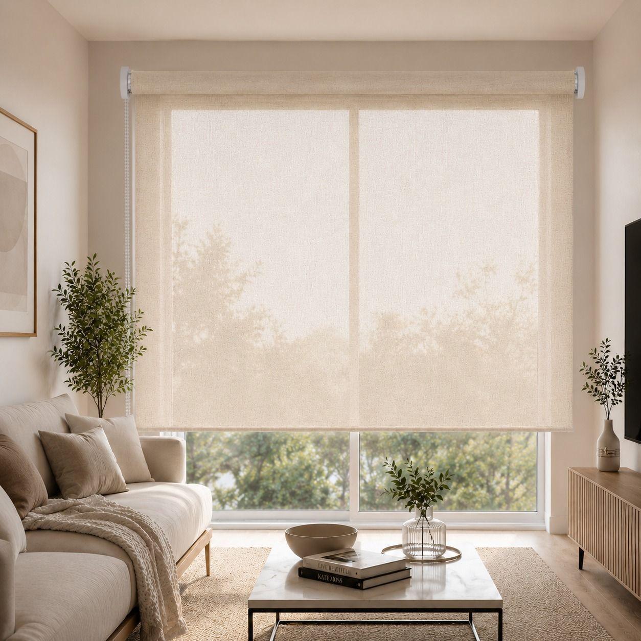 Cortina Roller Lino Aura 75x190 cm  para Ventanas Angostas Dormitorio u Oficina-3