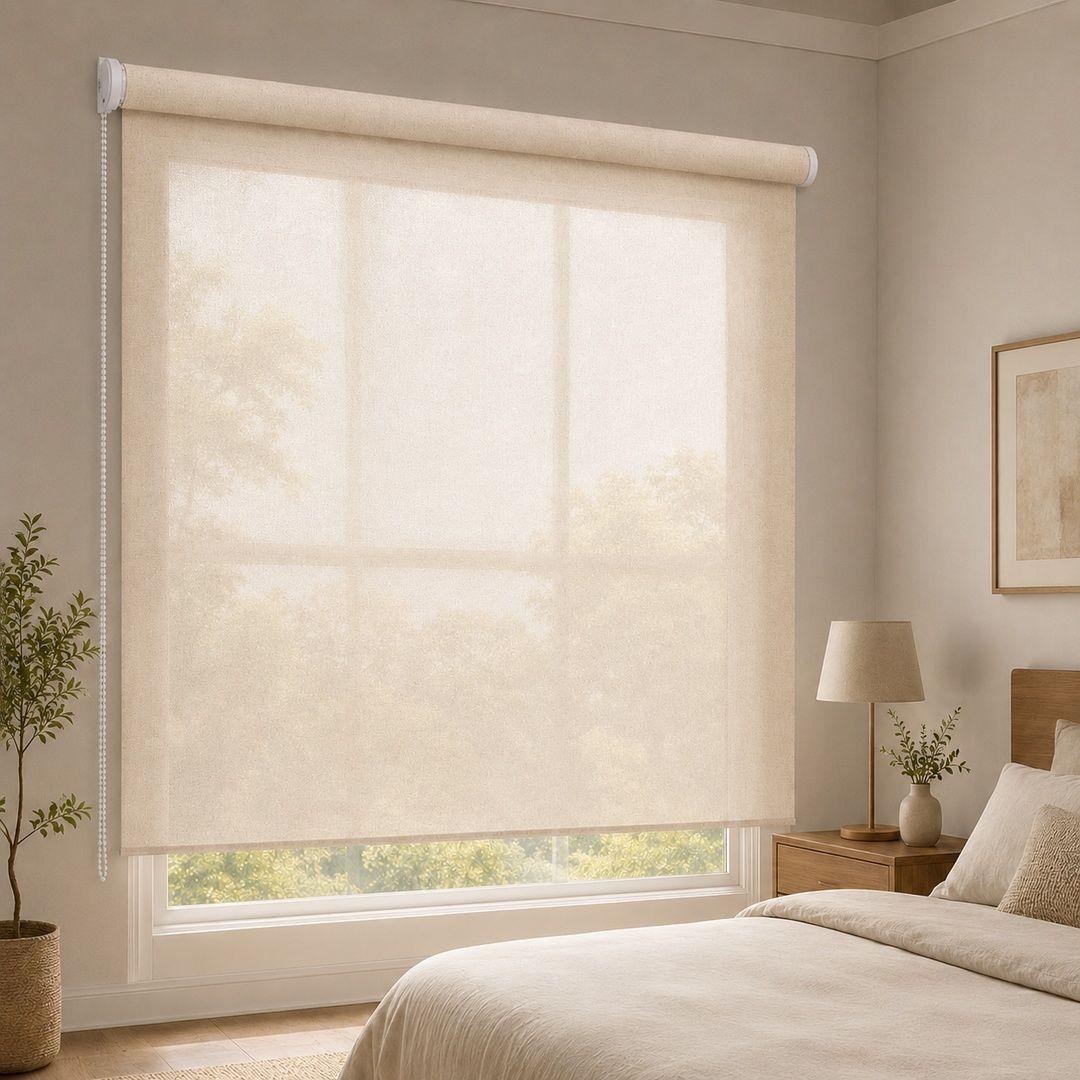 Cortina Roller Lino Aura 75x190 cm  para Ventanas Angostas Dormitorio u Oficina-4