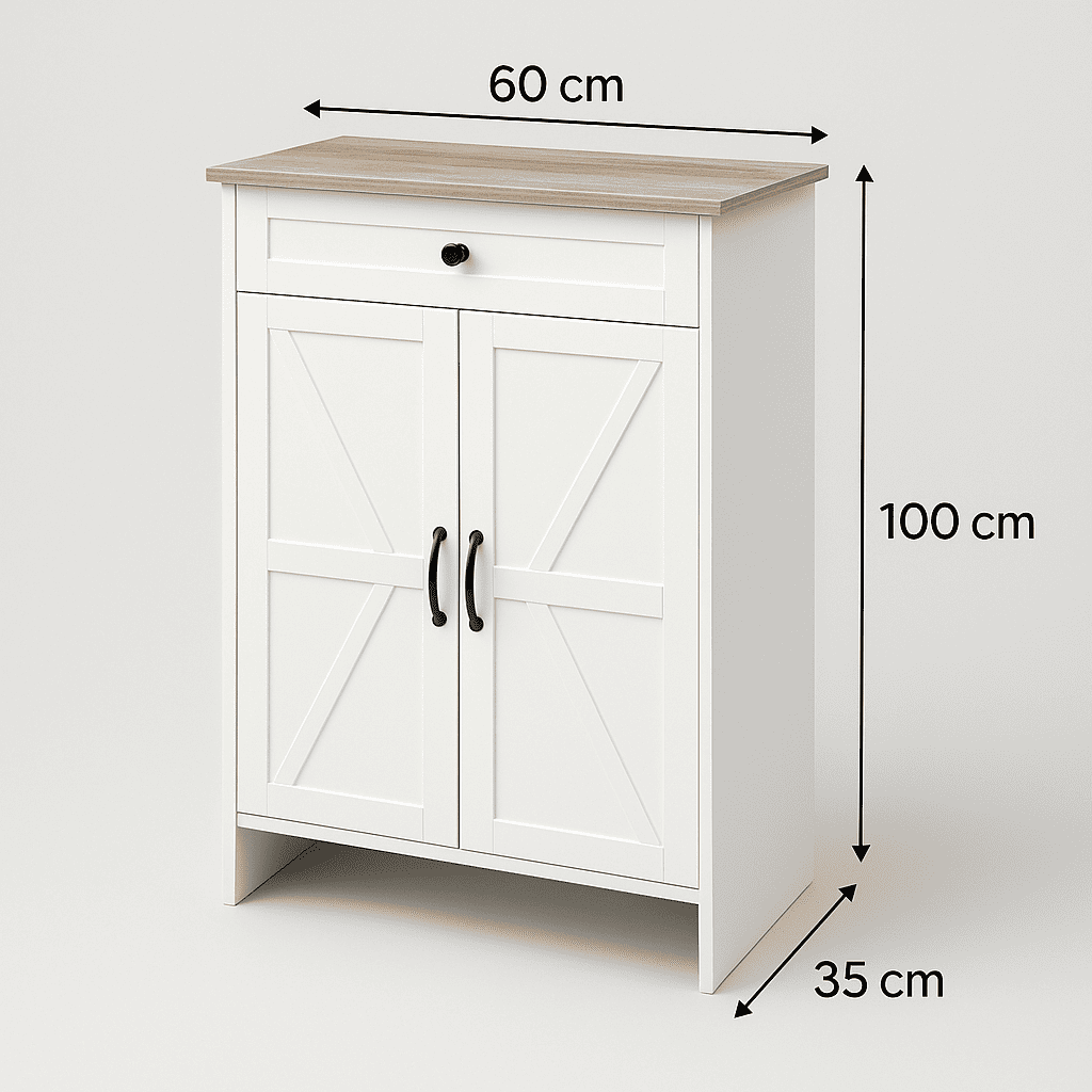 Mueble Zapatero Nordico Color Madera Natural 22 Zapatos Blanco-2