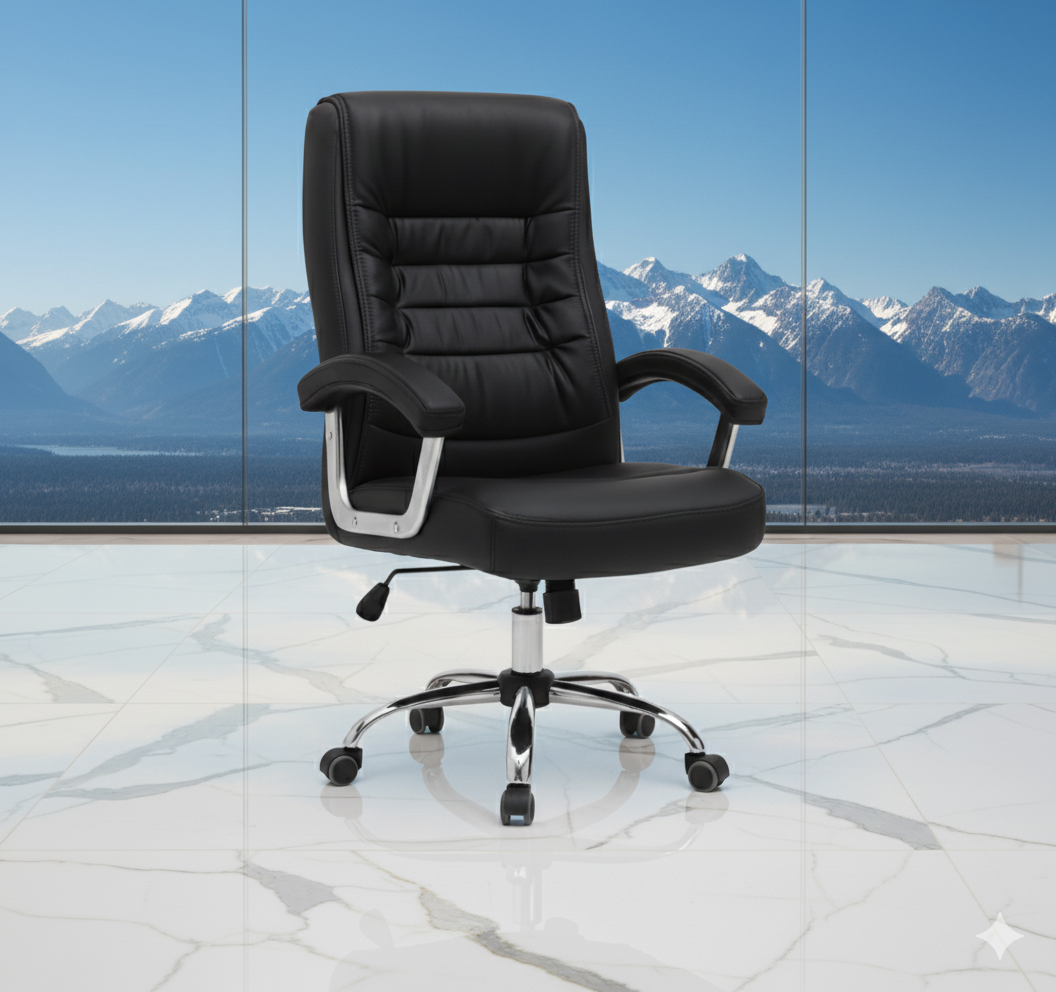 Silla Magnus Escritorio Oficina gerencial negra-6