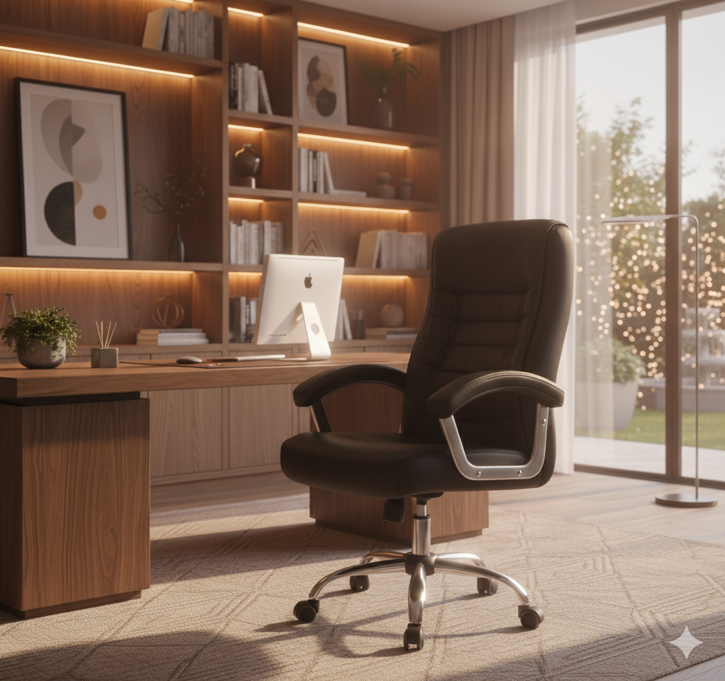 Silla Magnus Escritorio Oficina gerencial negra-3