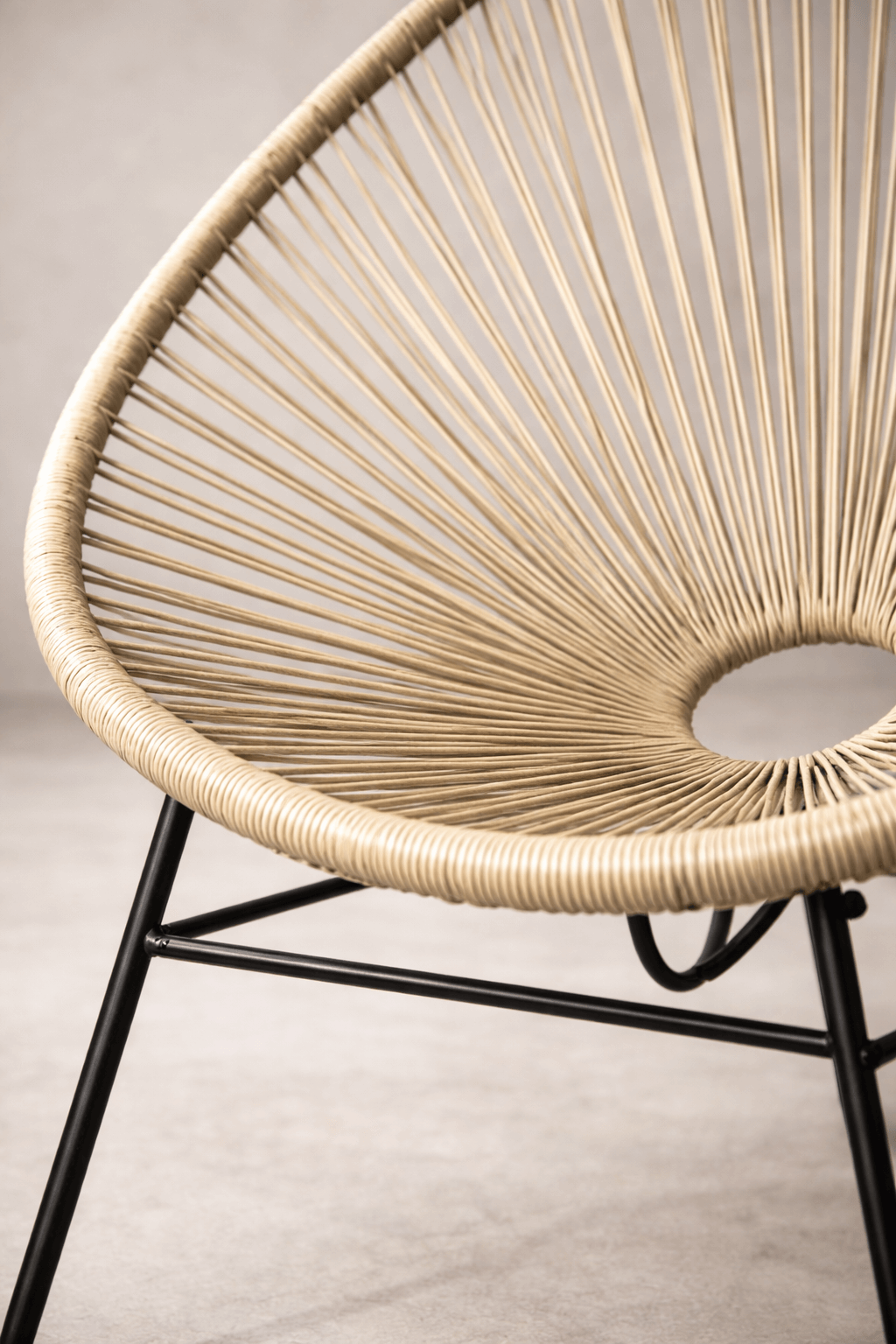 Silla Terra Nova Beige Exterior Diseño Moderno 73x79,5x88 cm-2