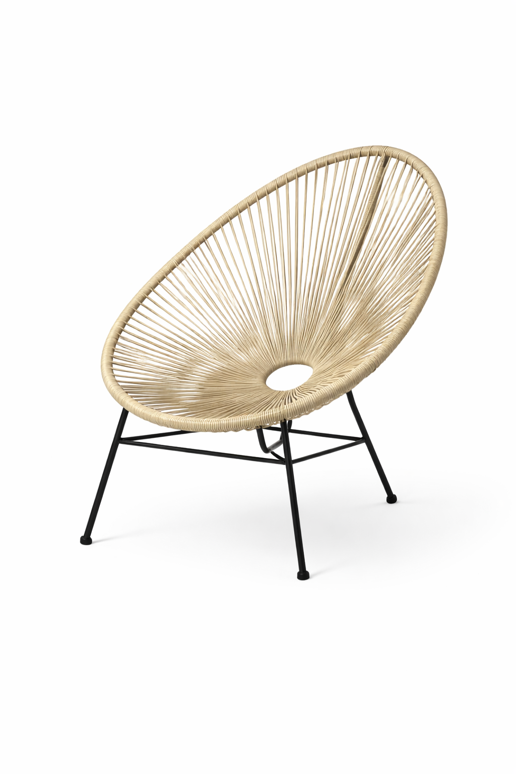 Silla Terra Nova Beige Exterior Diseño Moderno 73x79,5x88 cm-5