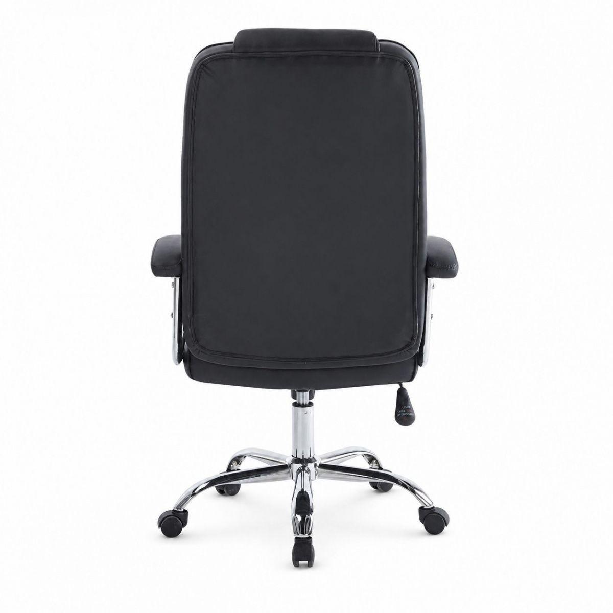 Silla Ejecutiva Negra Acolchada Para Un Espacio Más Profesional-7