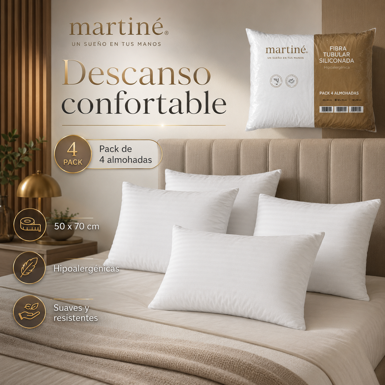 PACK 4 ALMOHADAS MARTINÉ 50 X 70 CM-3