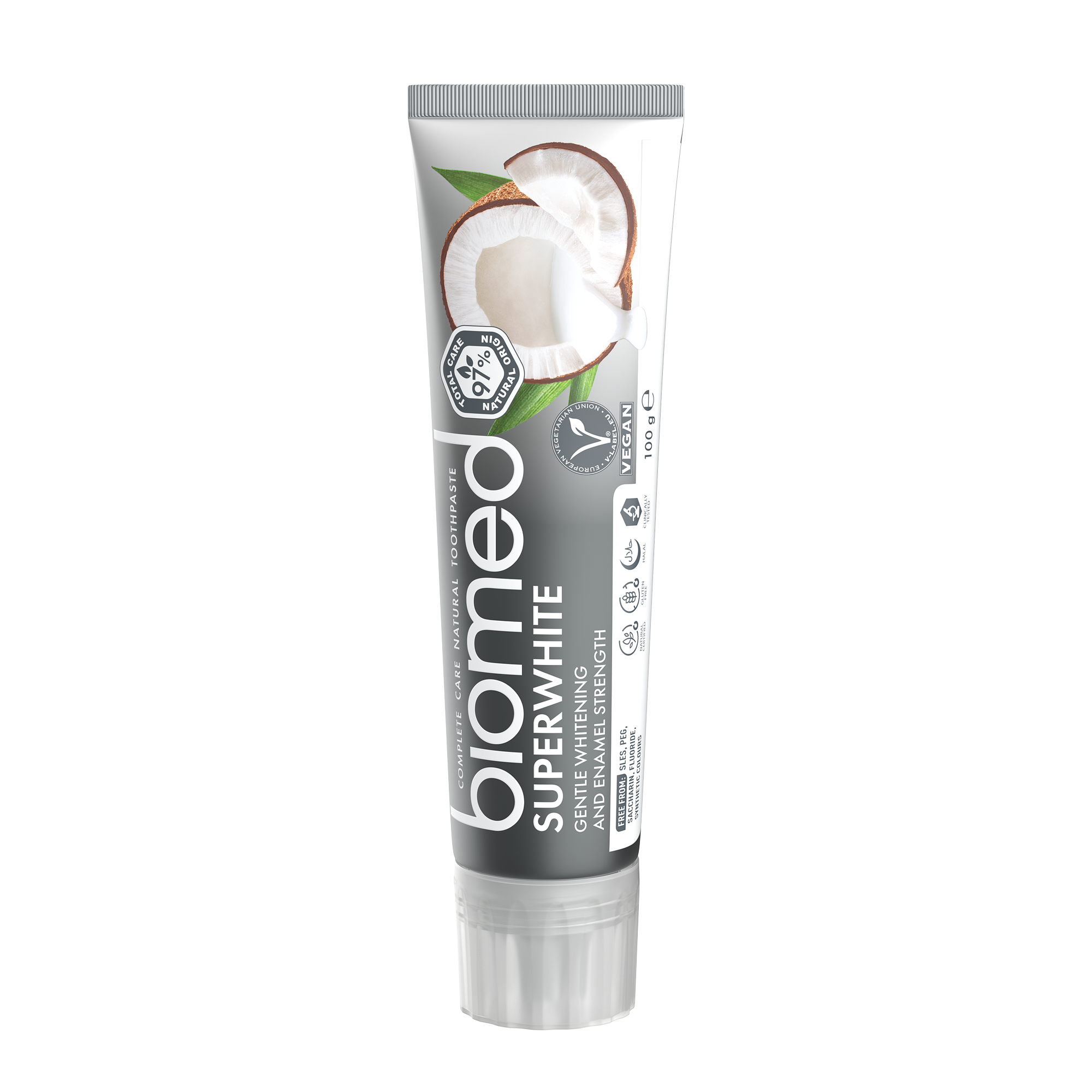 pasta dental natural BIOMED Superwhite 100g, para toda la familia-1