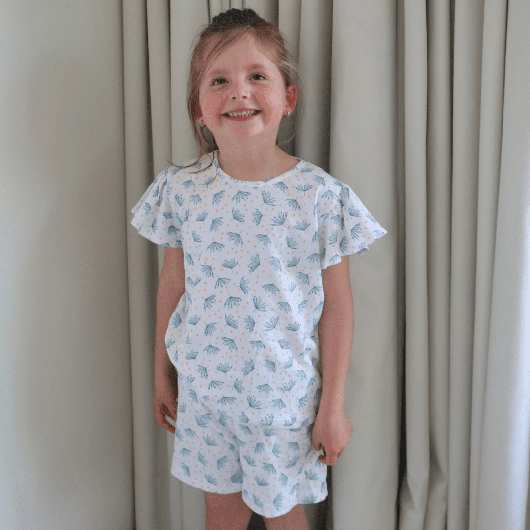 Pijama corto botánico niña-2