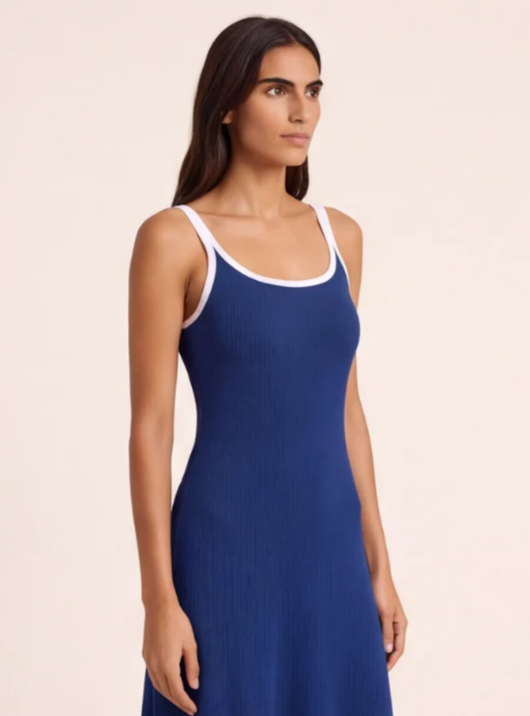 Vestido Clara azul navy-2