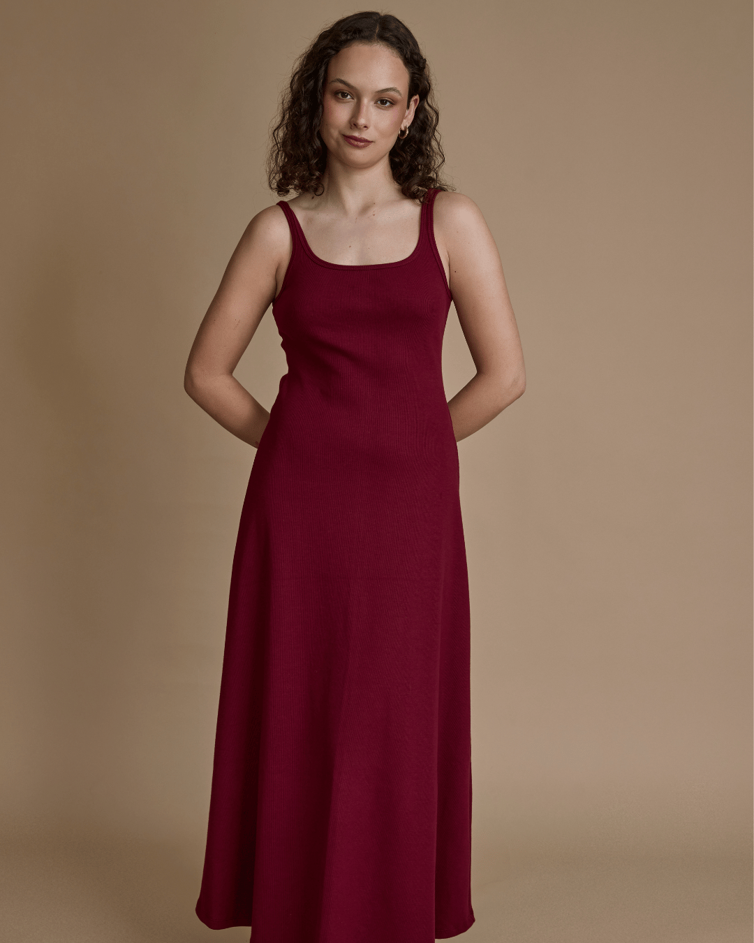 Vestido Clara burdeo-0