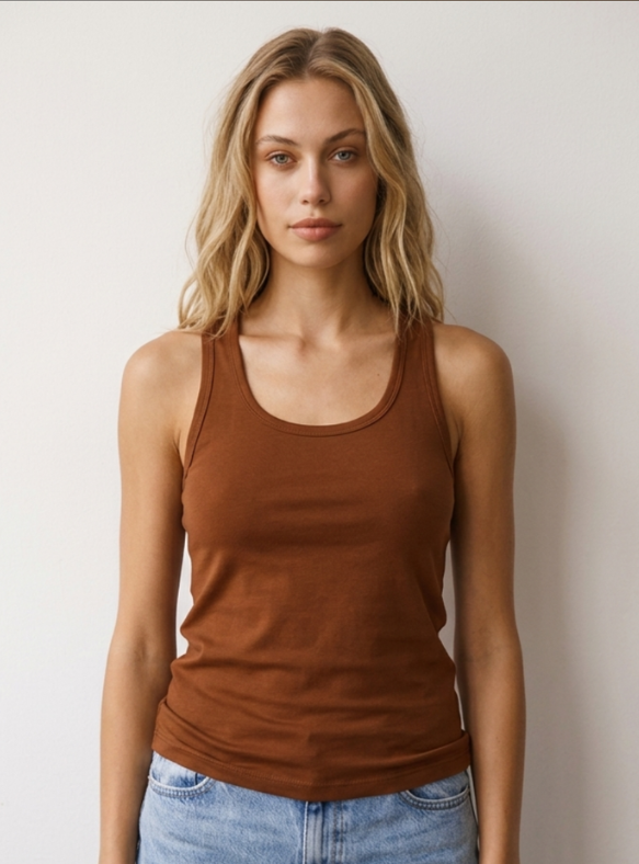 Camiseta Mila café-1