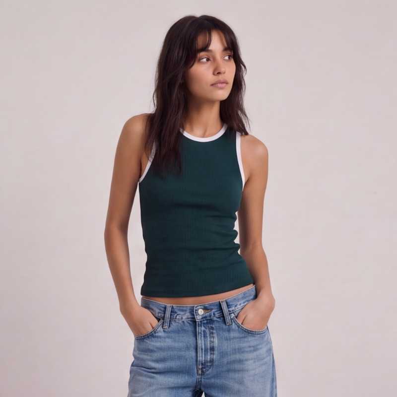 Tank Top Noa verde botella-1