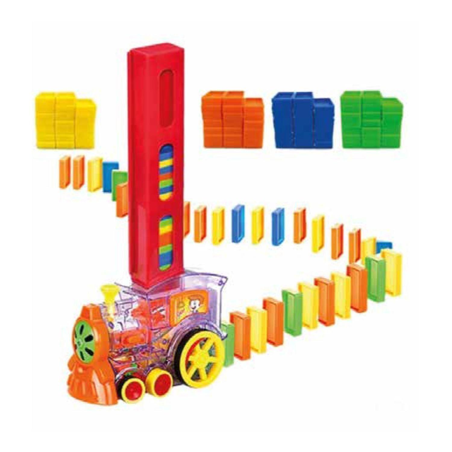 Tren Dominó Para Niños Juego De Bloques De Constru-2