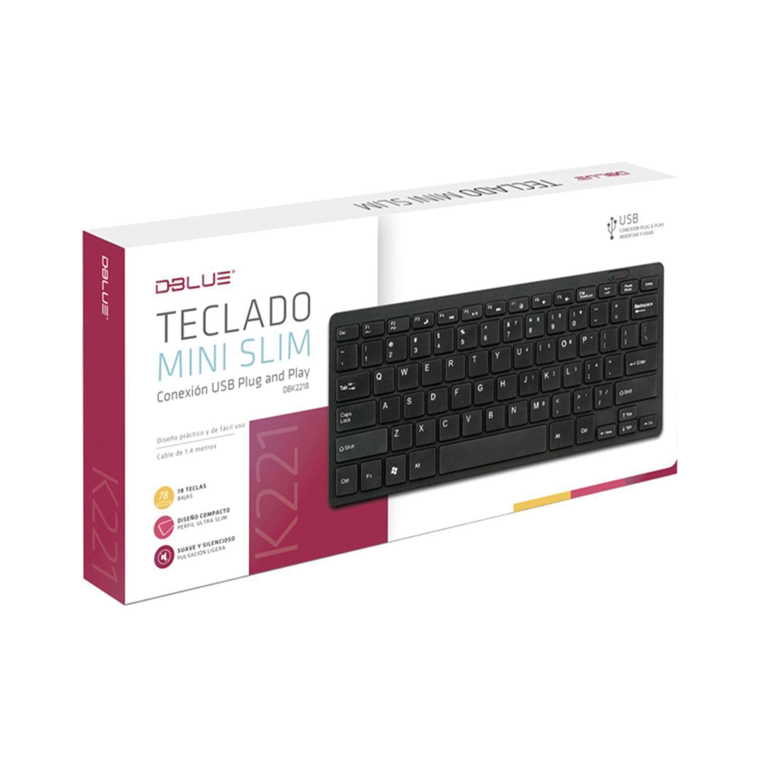 Mini Teclado Ultra Slim USB 78 Teclas Dblue-2
