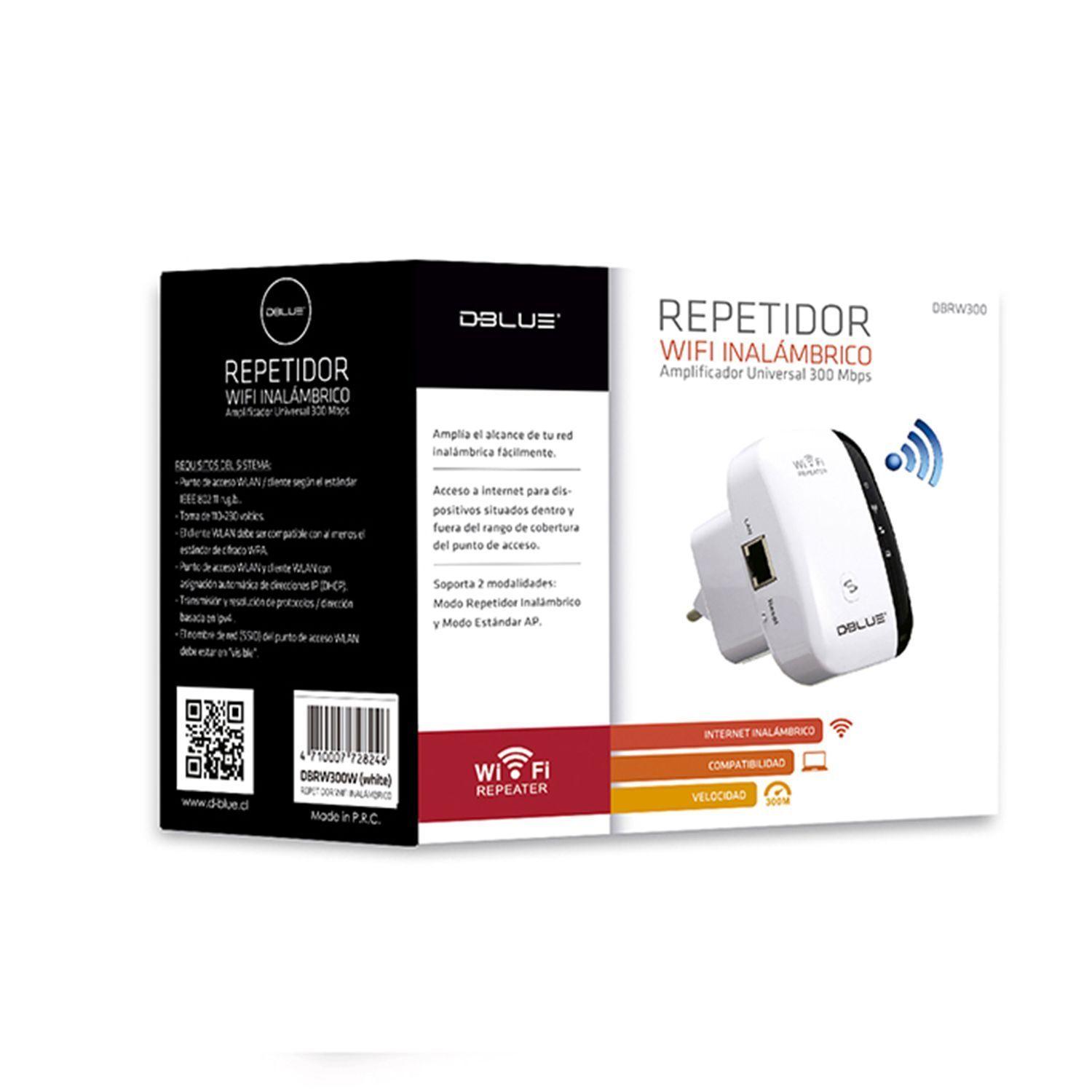 Repetidor Wifi Inalambrico Universal 300Mbps Negro-2
