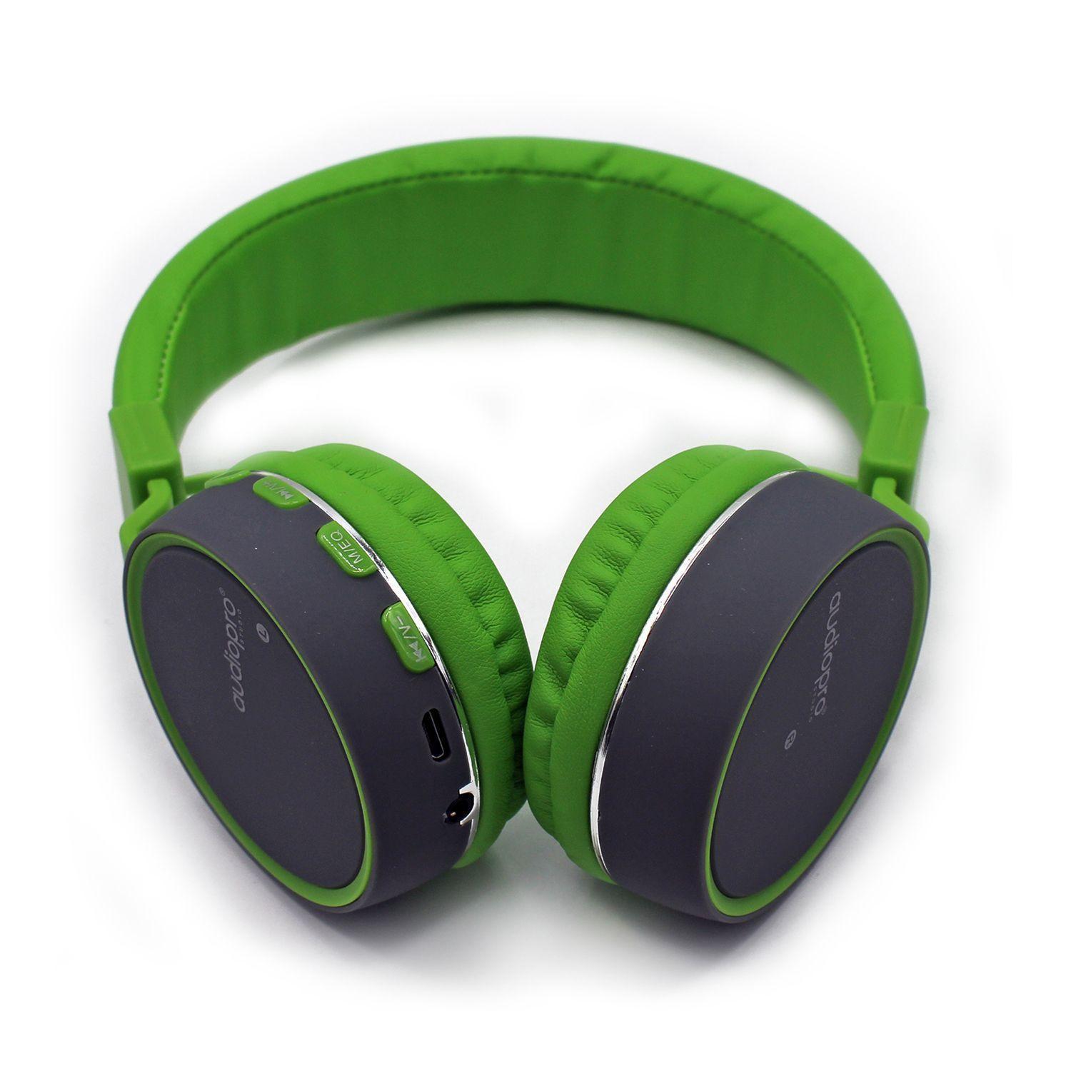 Audifono Headband Bluetooth FM AUX. 3.5 Verde -1