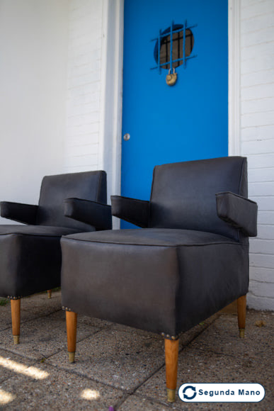 Butacas Negras Cuerina-1